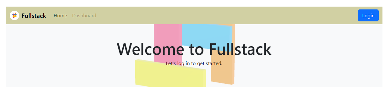 Screenshot of remote frontend using mock login